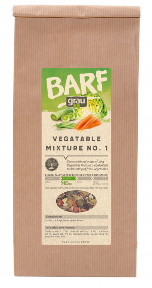 GRAU BARF Vegetable Mix No.1 - дополнительный корм для собак 500г